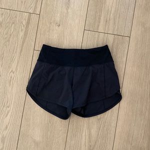 Black lululemon shorts size 2